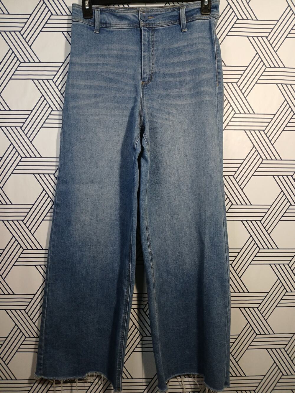 OAT New York Wide Leg Crop Jeans Size 8